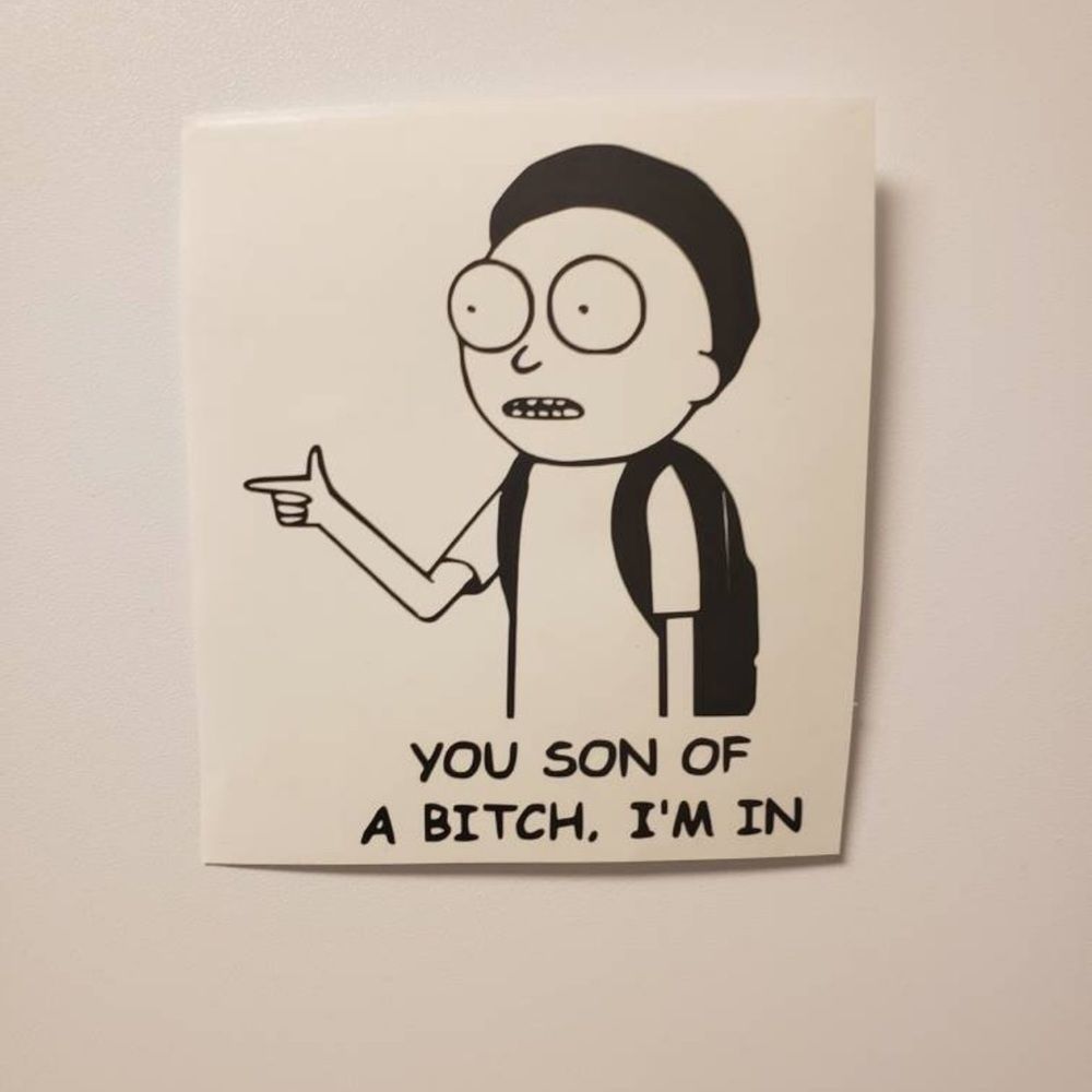 Rick & Morty 5 inch vinyl decal